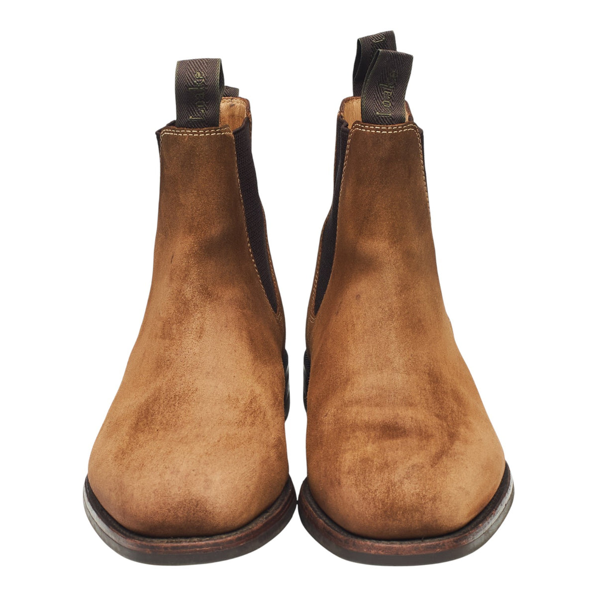 1880 'Chatsworth' Brown Suede Chelsea Boots UK 8 G