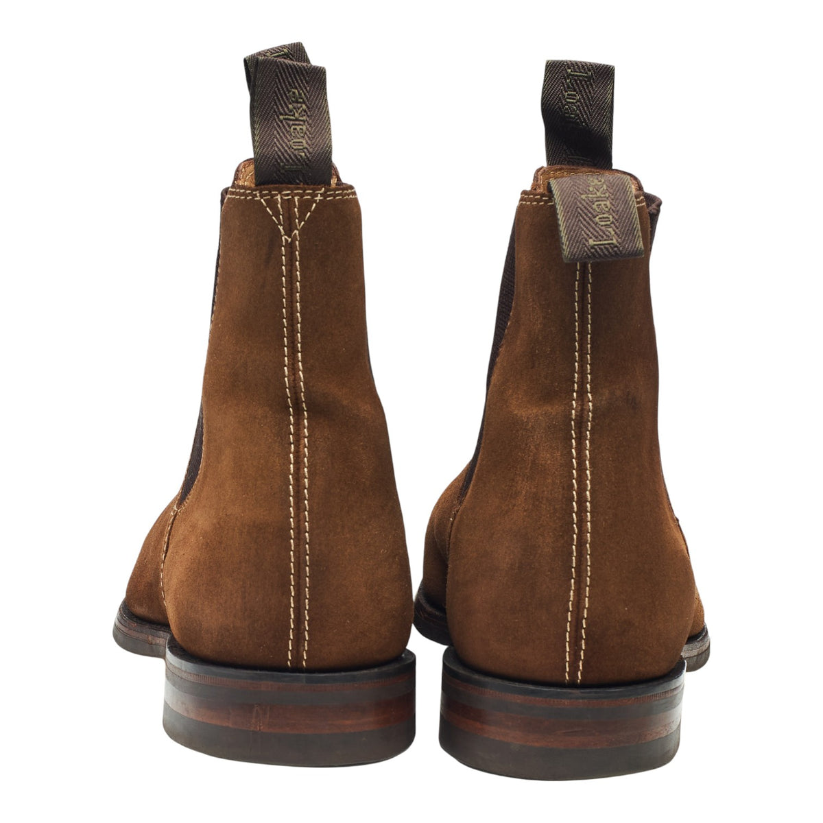 1880 'Chatsworth' Brown Suede Chelsea Boots UK 8 G