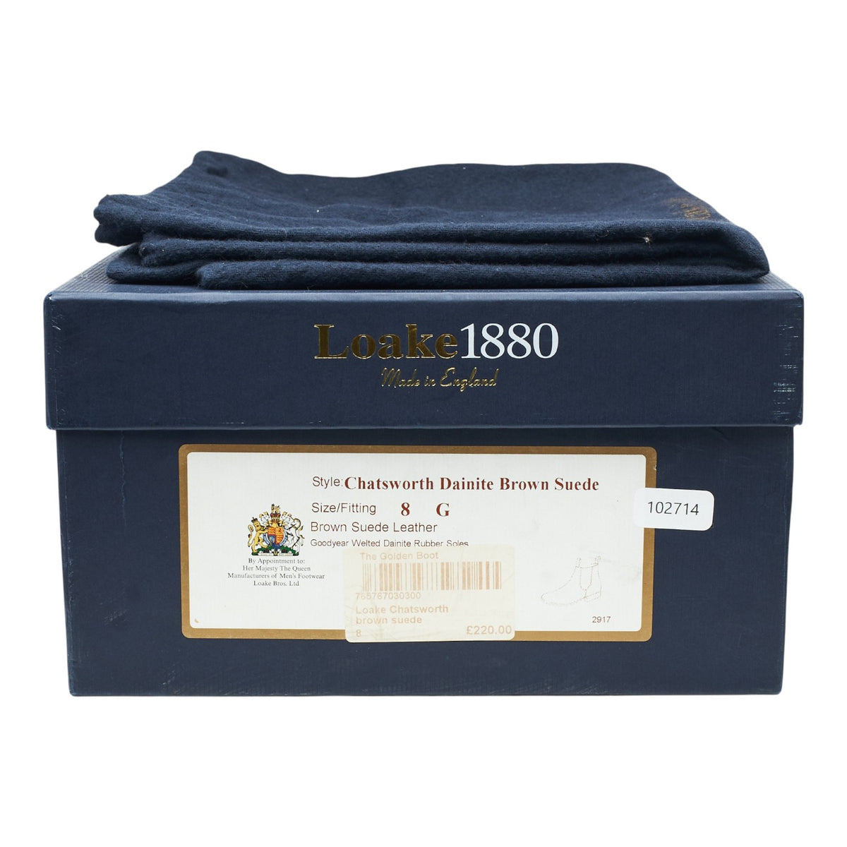 1880 'Chatsworth' Brown Suede Chelsea Boots UK 8 G