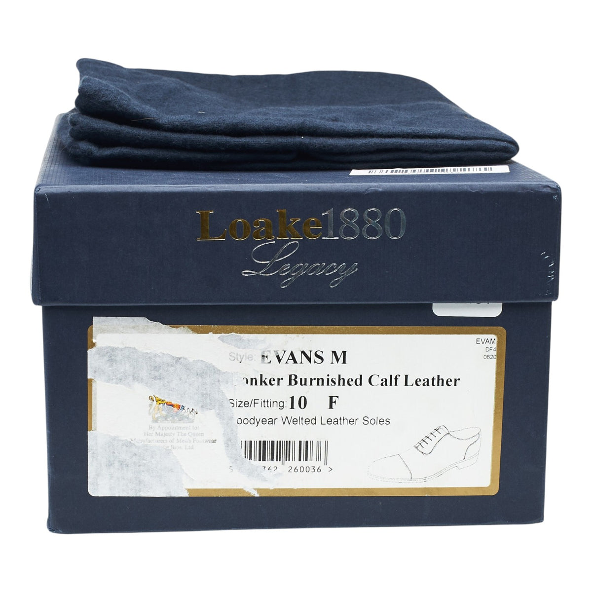 1880 Legacy 'Evans' Conker Brown Leather Oxford UK 10 F