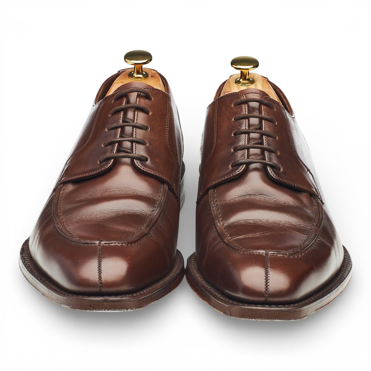 1880 Legacy 'Avon' Dark Brown Leather Split Toe Derby UK 9.5 F