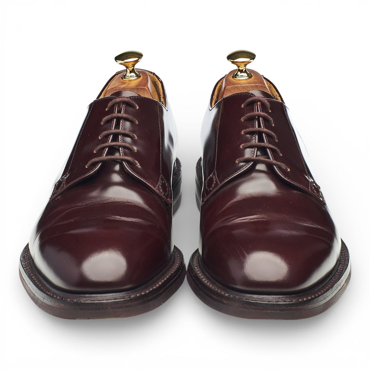 'Waverley' Burgundy Leather Derby UK 10 F