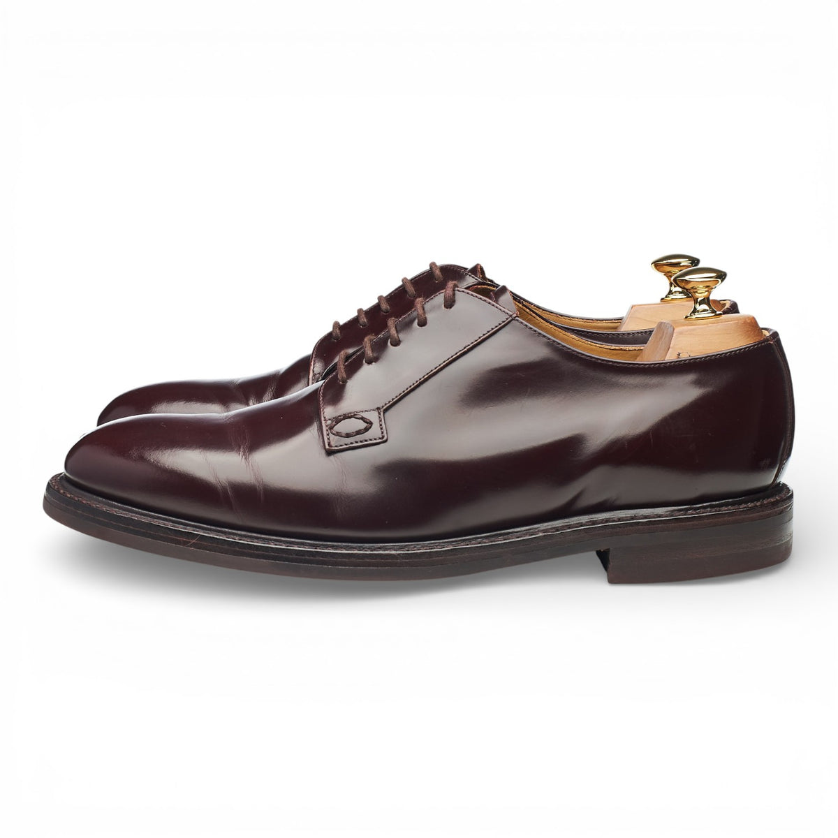 'Waverley' Burgundy Leather Derby UK 10 F