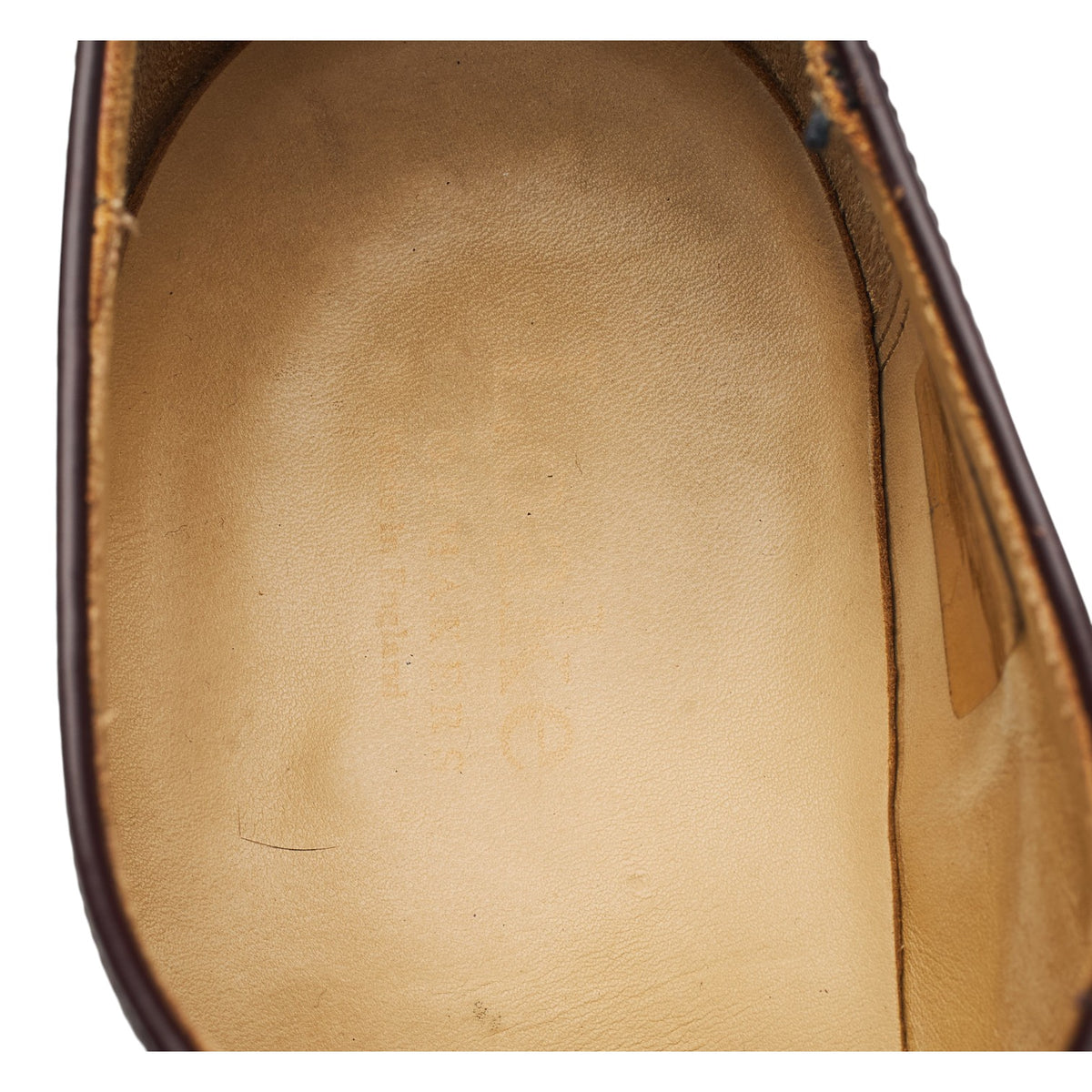 'Waverley' Burgundy Leather Derby UK 10 F