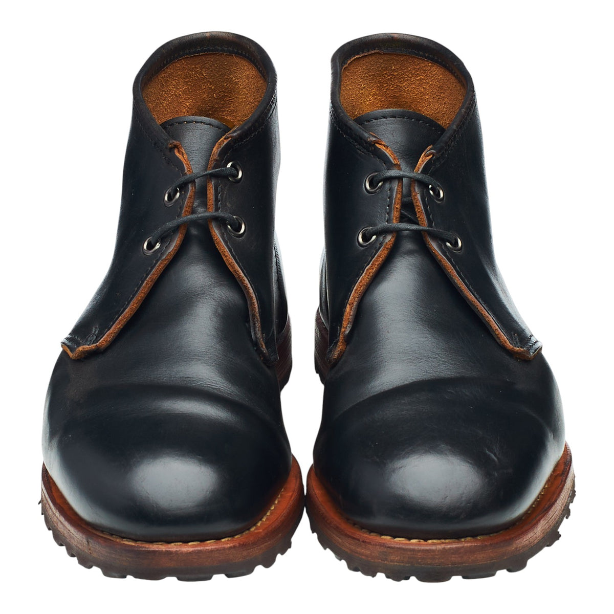 Black Leather Chukka Boots UK 7.5 US 8 E