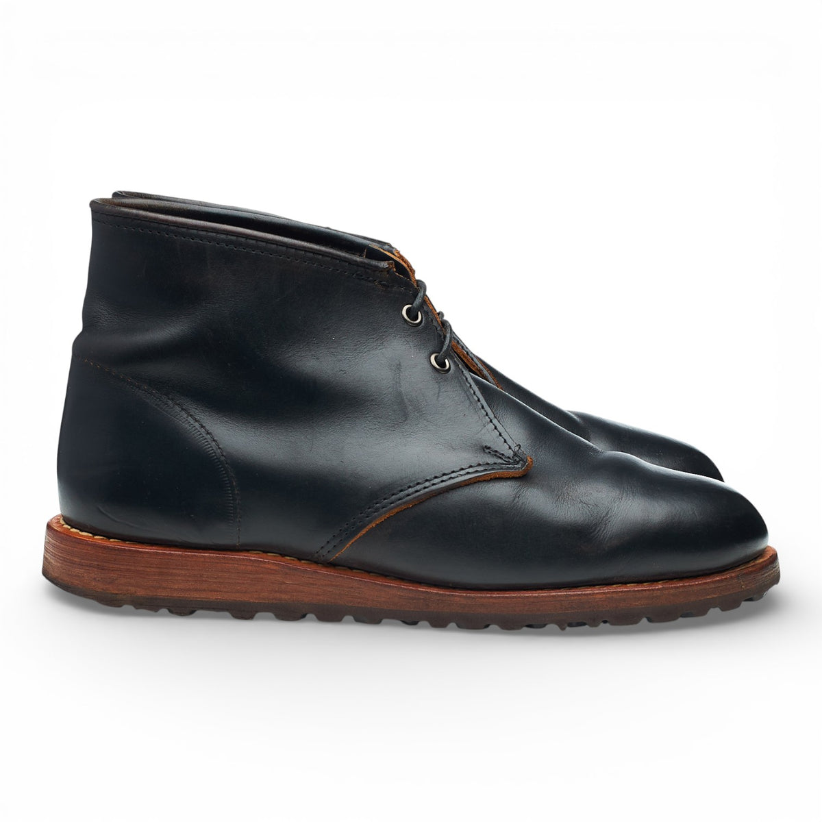 Black Leather Chukka Boots UK 7.5 US 8 E