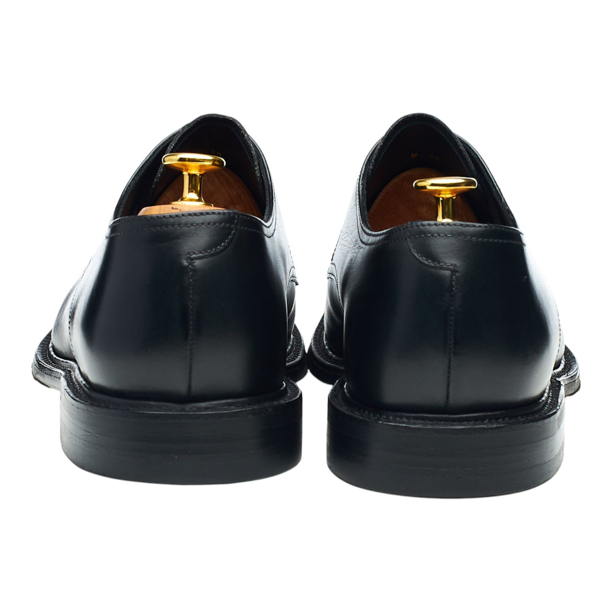 1880 'Acton' Black Leather Split Toe Derby UK 9.5 F