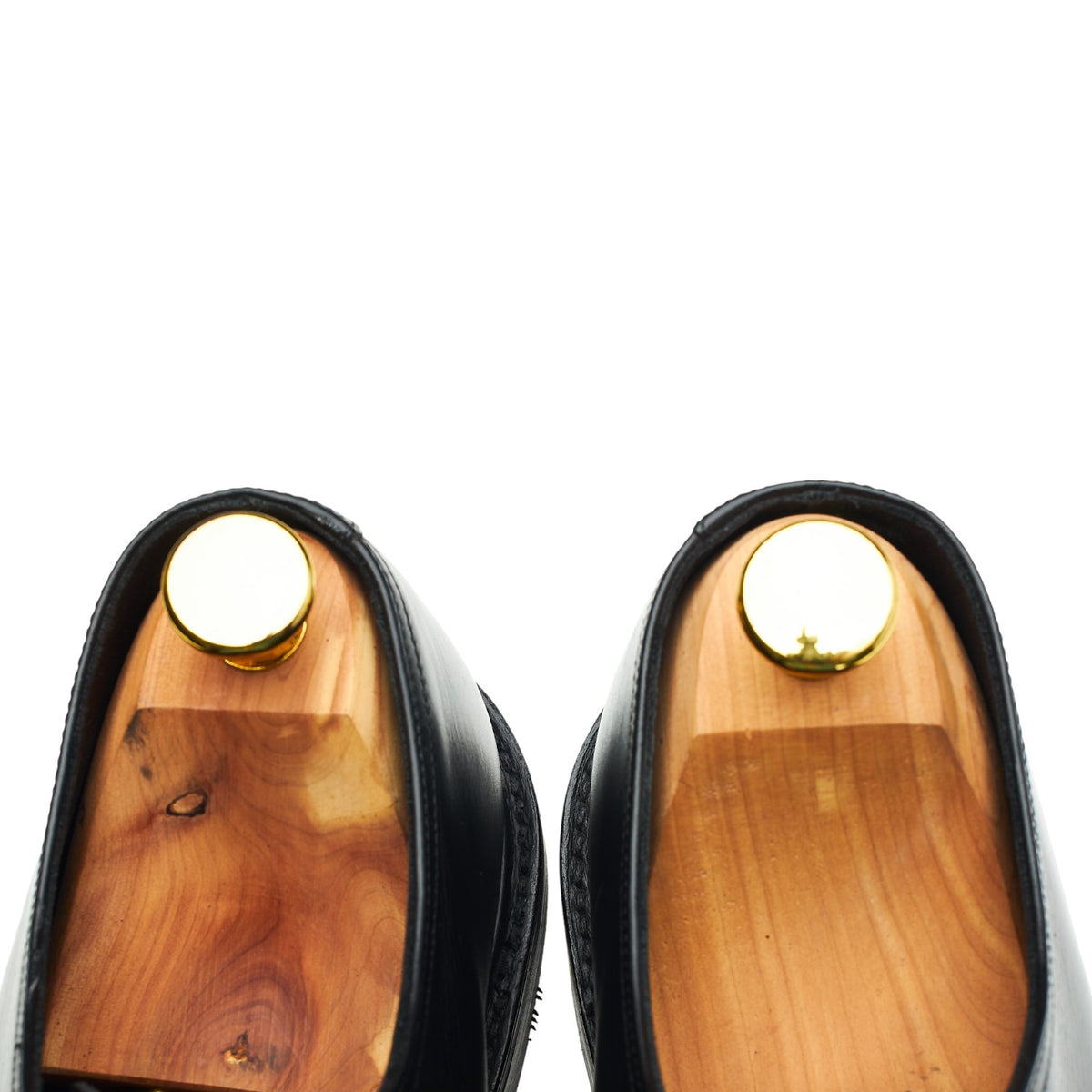 1880 'Acton' Black Leather Split Toe Derby UK 9.5 F