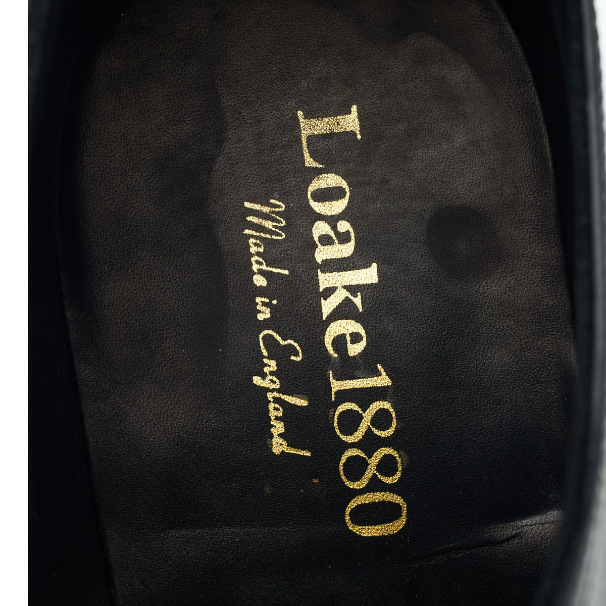 1880 'Acton' Black Leather Split Toe Derby UK 9.5 F