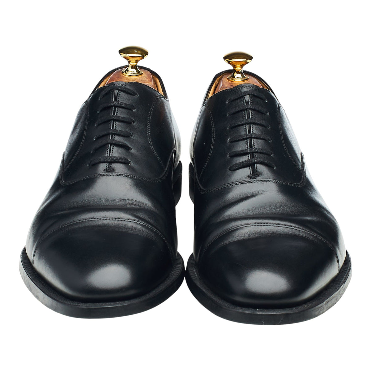 'Edgware' Black Leather Oxford UK 11 F