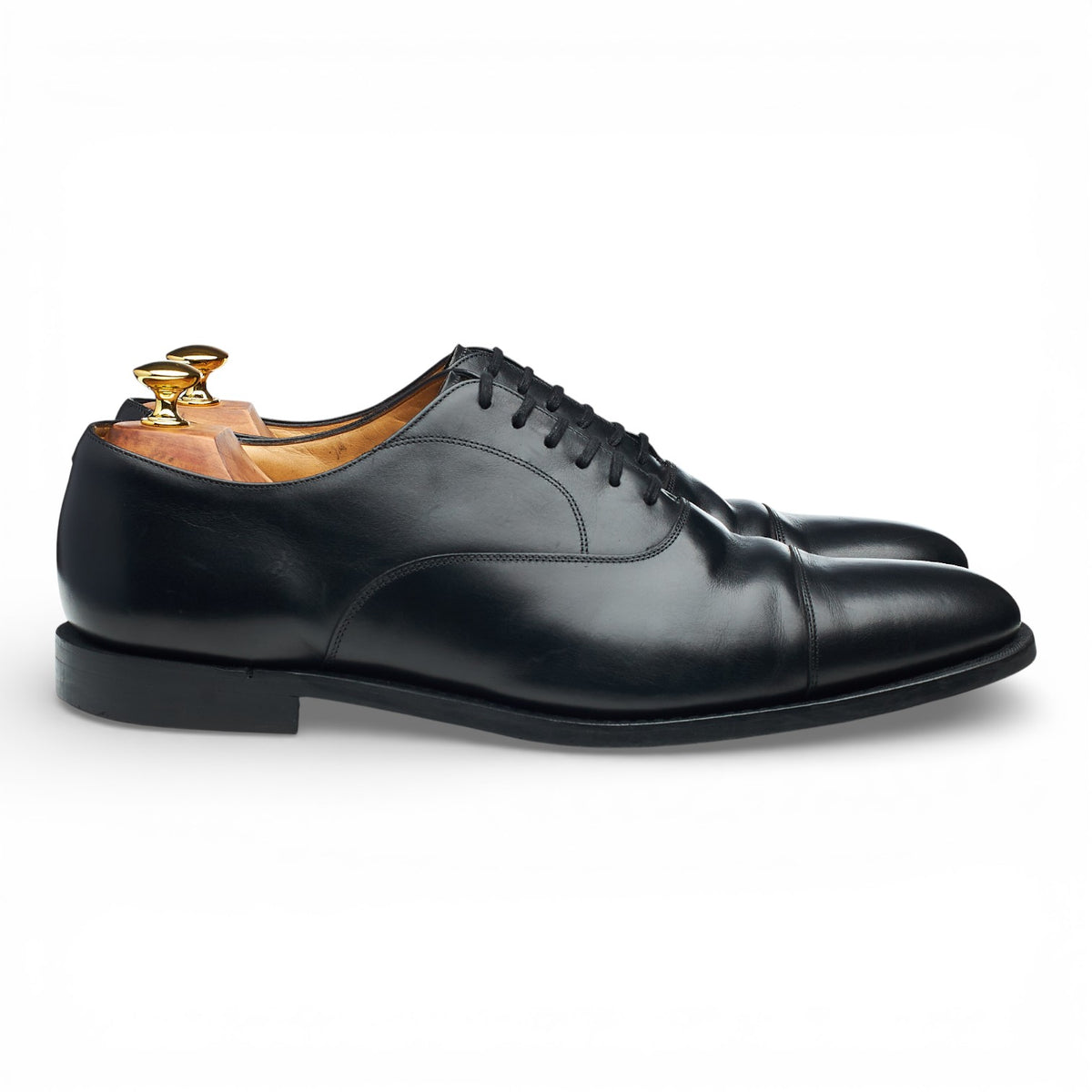 'Edgware' Black Leather Oxford UK 11 F