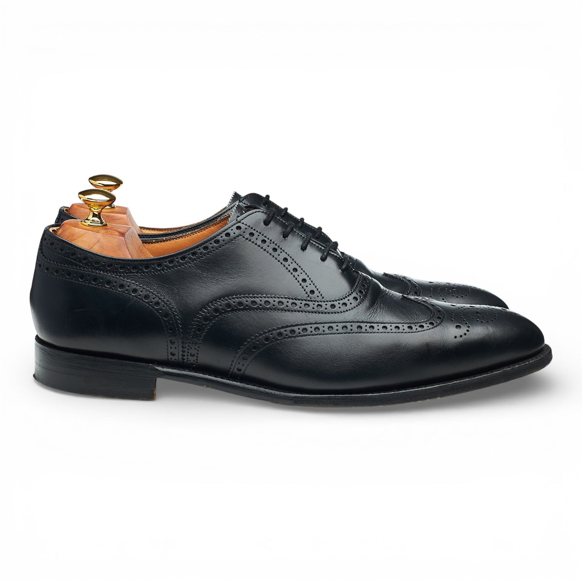 'Broad II' Black Leather Oxford Brogues UK 9.5 F