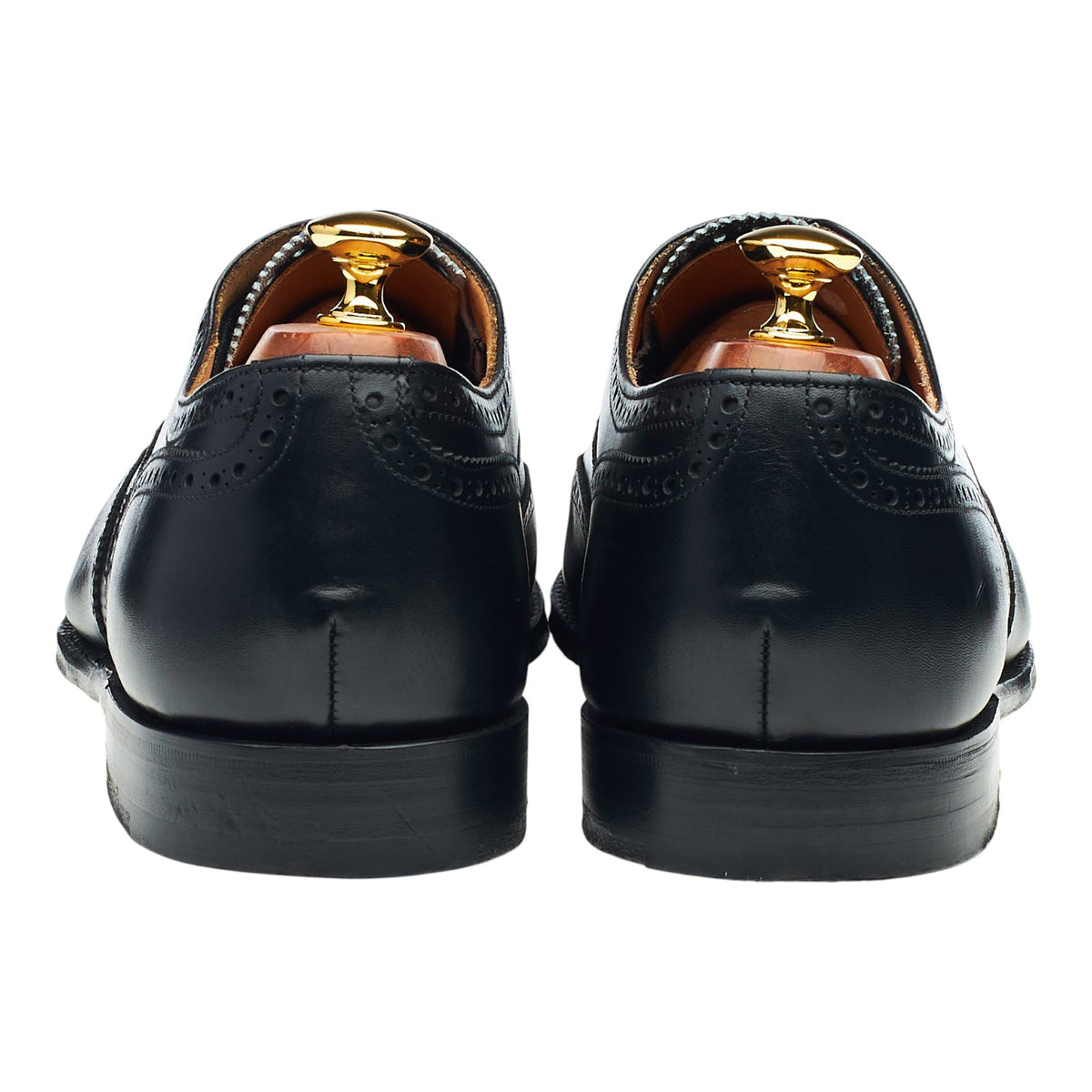 'Broad II' Black Leather Oxford Brogues UK 9.5 F