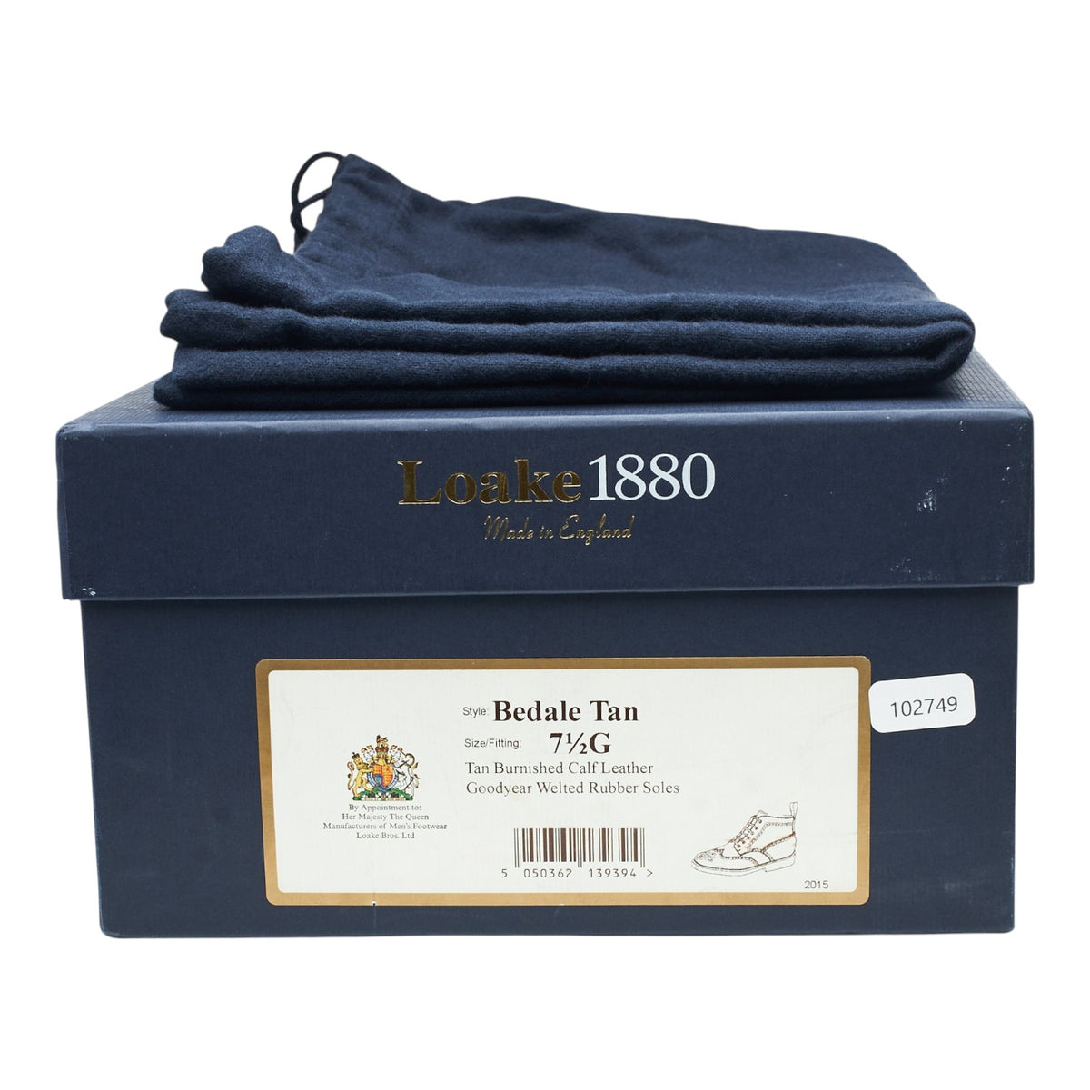 1880 'Bedale' Tan Brown Leather Brogue Boots UK 7.5 G