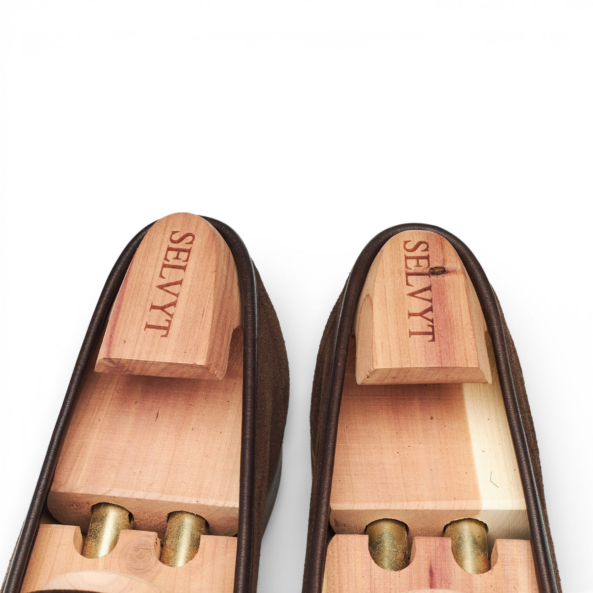 'Ventnor' Dark Brown Suede Unlined Loafers UK 7 E