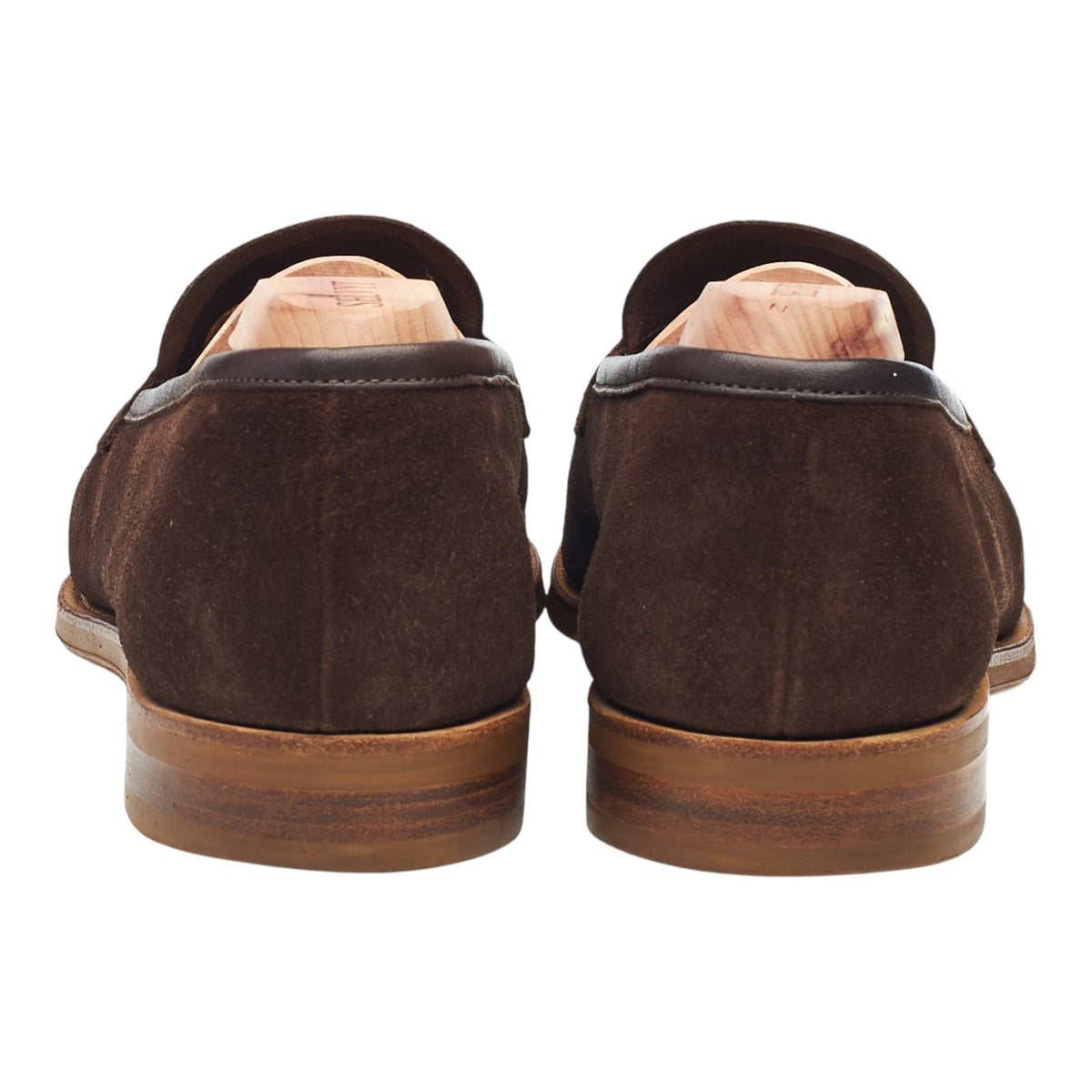 'Ventnor' Dark Brown Suede Unlined Loafers UK 7 E