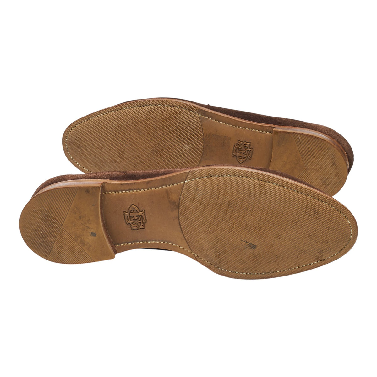 'Ventnor' Dark Brown Suede Unlined Loafers UK 7 E