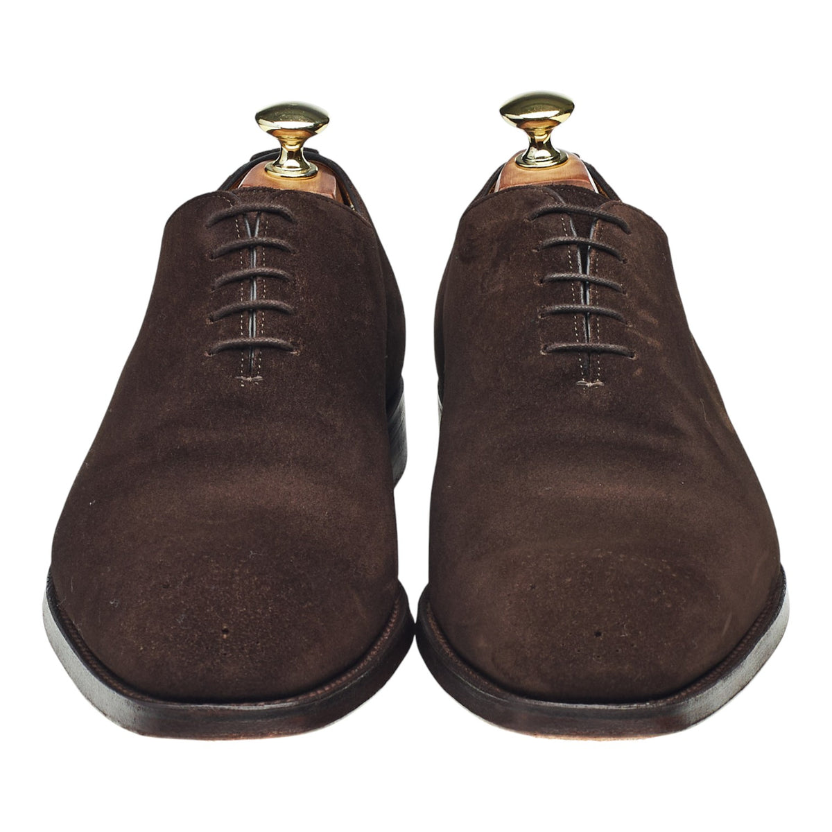Shipton & Heneage 'Stuart' Dark Brown Suede Wholecut Oxford UK 7.5 F