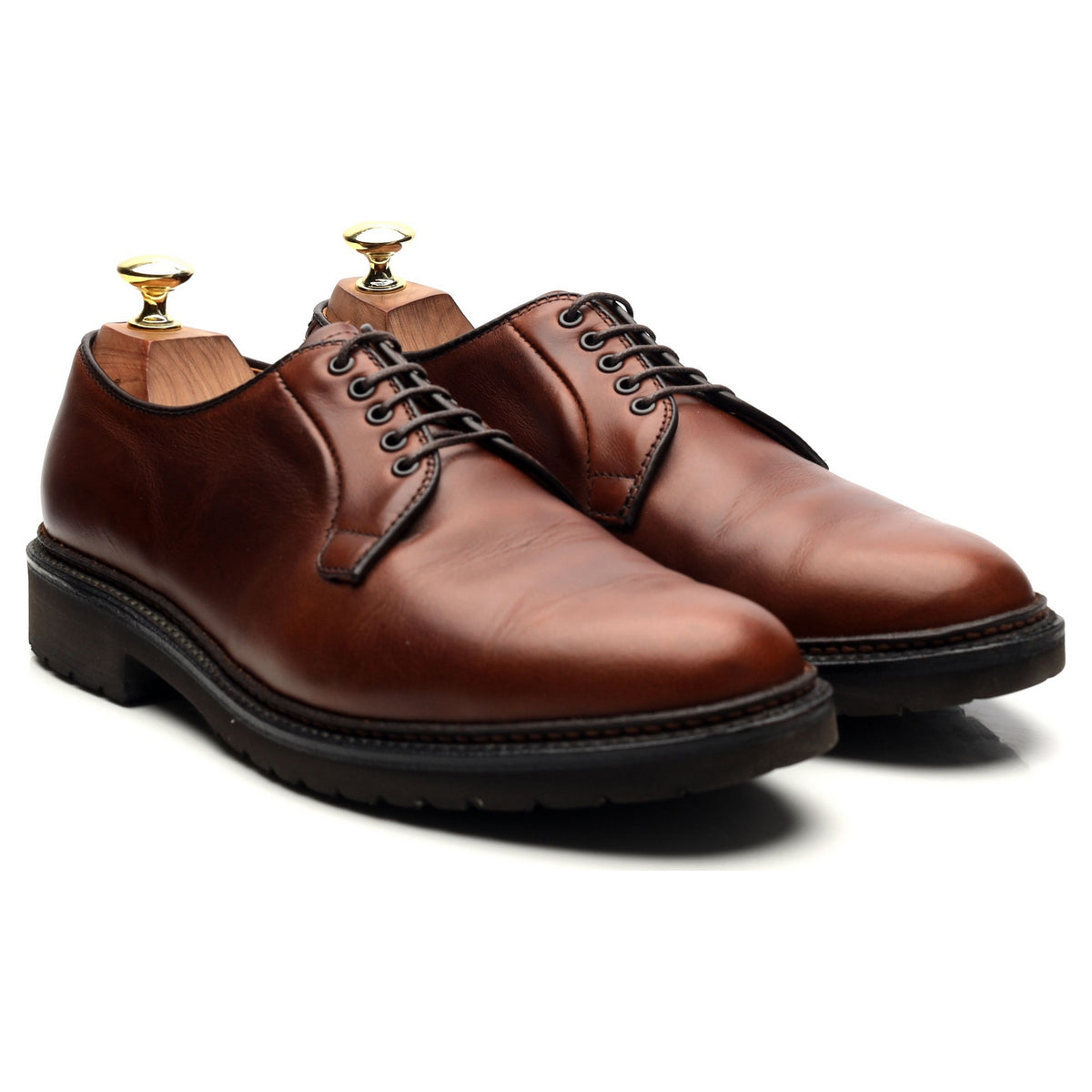 &#39;9432S&#39; Brown Leather Derby UK 7.5 US 8