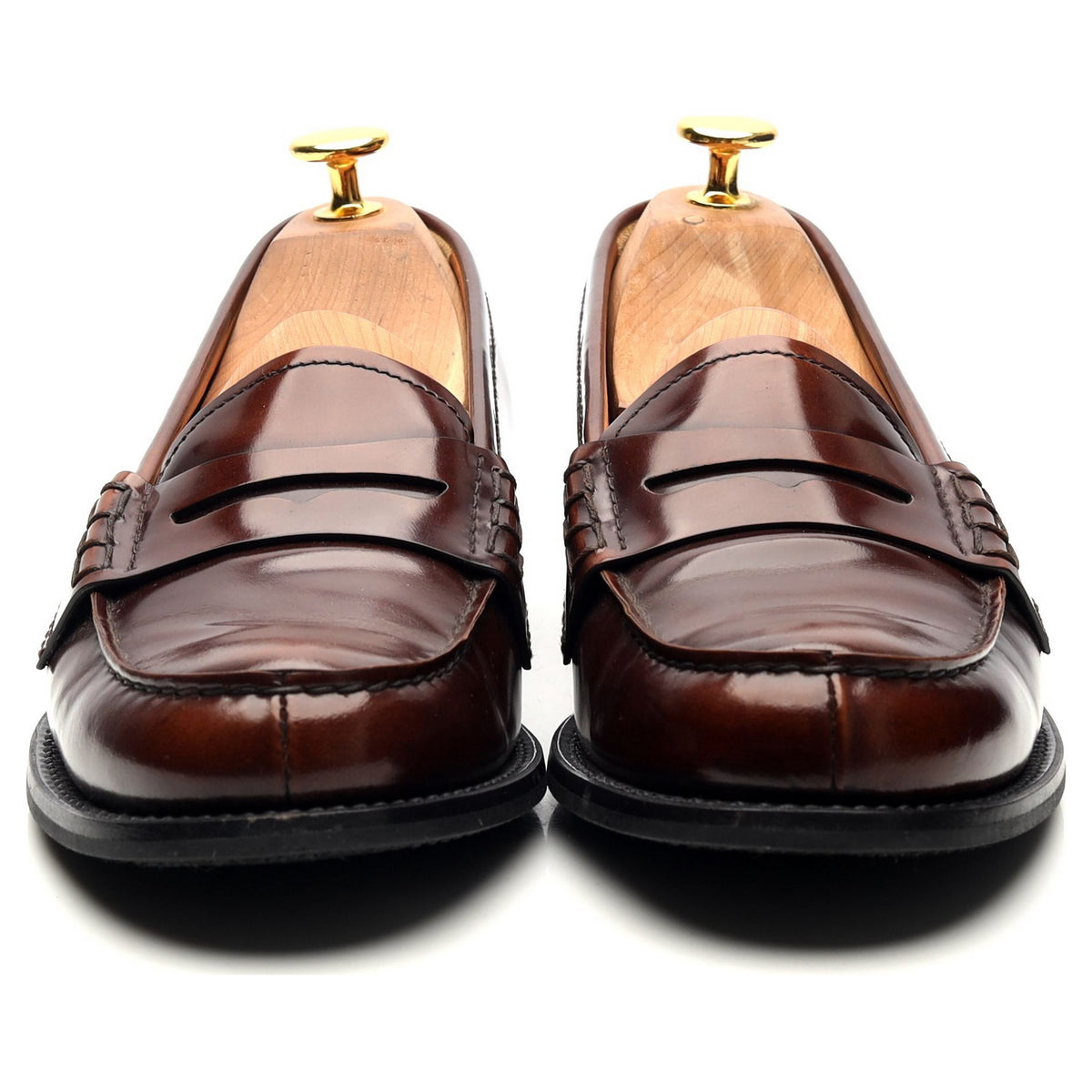 &#39;Annie&#39; Brown Leather Loafers UK 7 EU 40