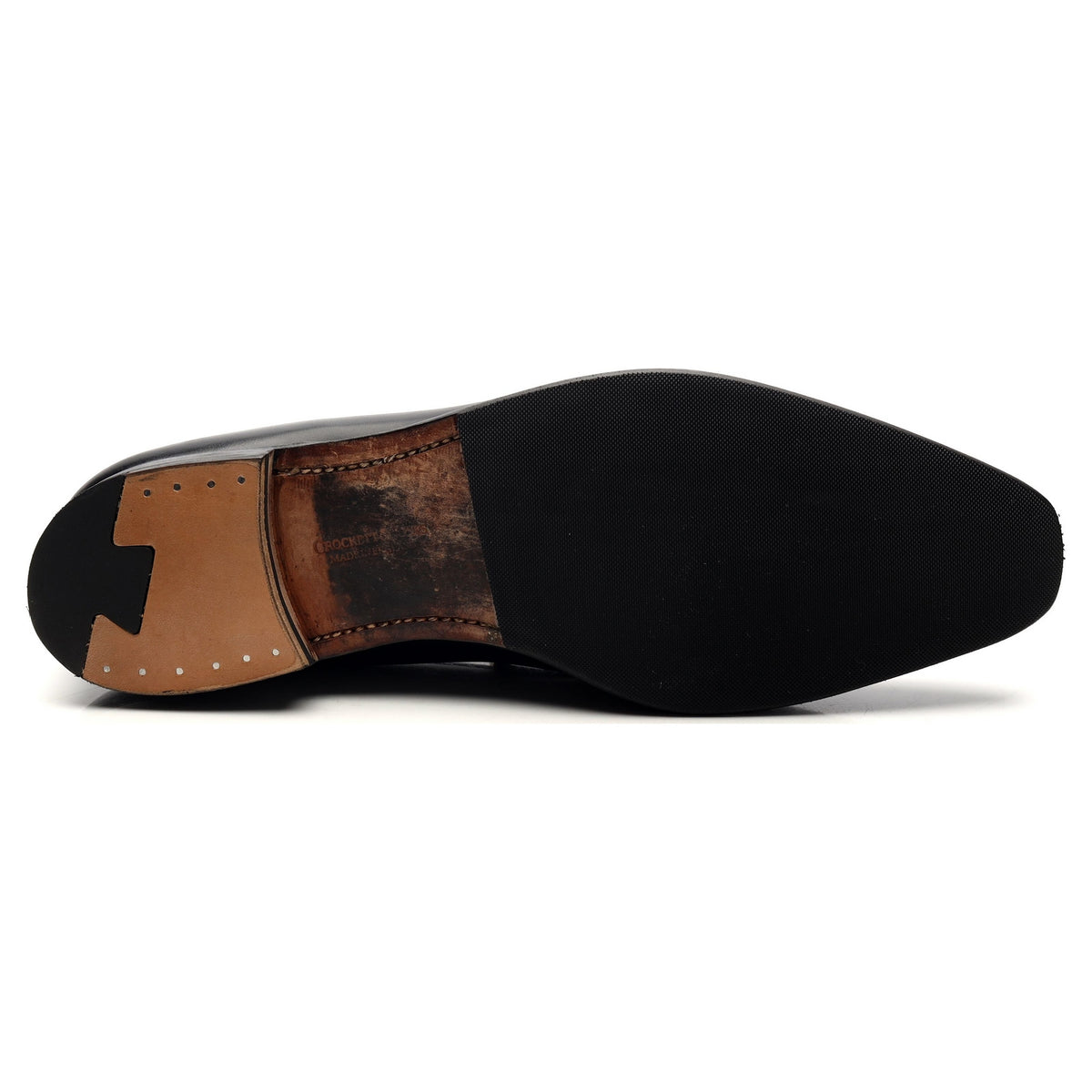 &#39;Merton&#39; Black Leather Loafers UK 9.5 E