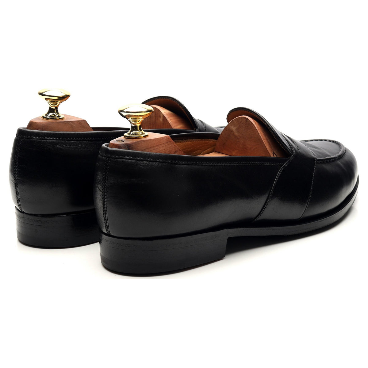 &#39;Montpellier&#39; Black Leather Loafers UK 7.5 E