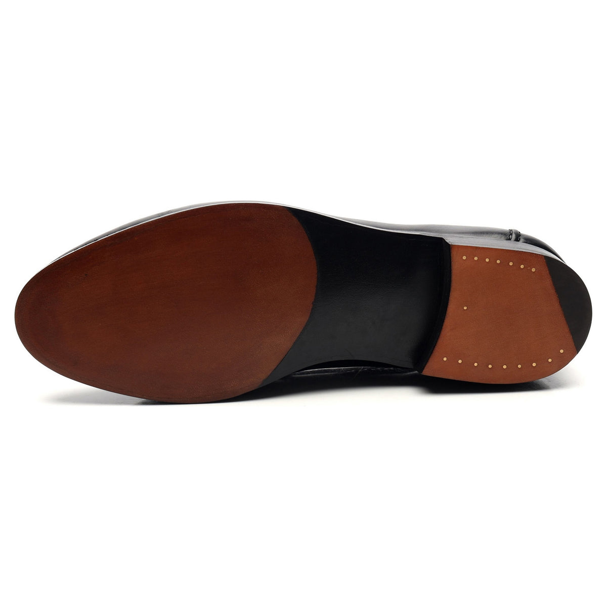 &#39;Belgravia&#39; Black Leather Tassel Loafers UK 7.5 E