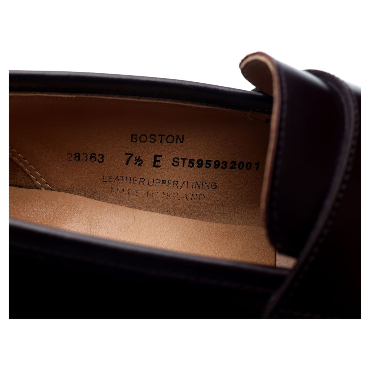 &#39;Boston&#39; Burgundy Leather Loafers UK 7.5 E