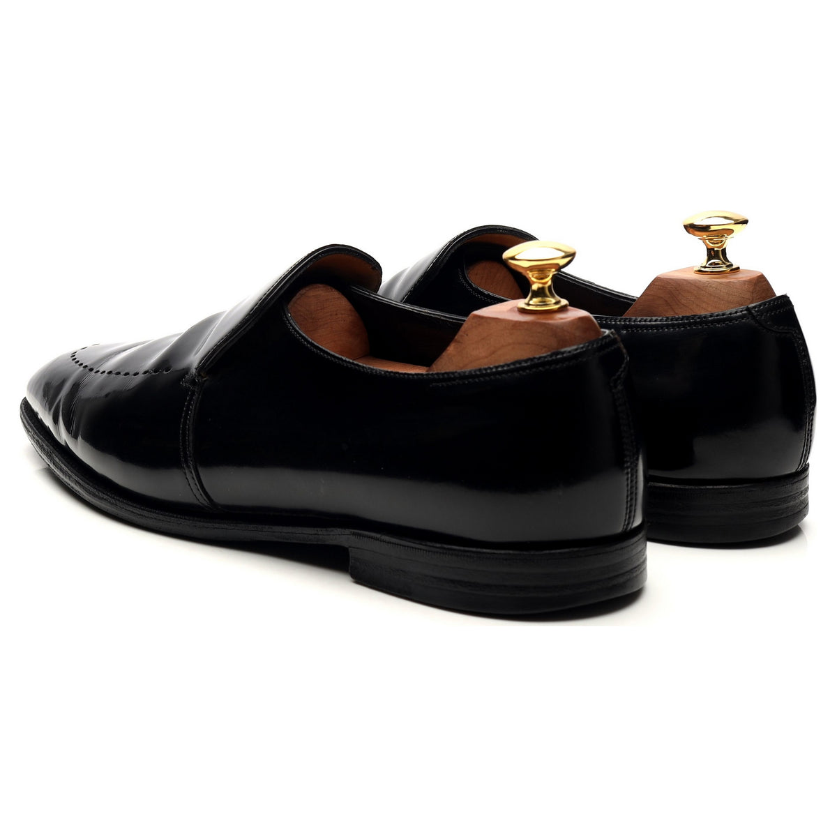 &#39;Jive&#39; Black Patent Leather Loafers UK 9 E