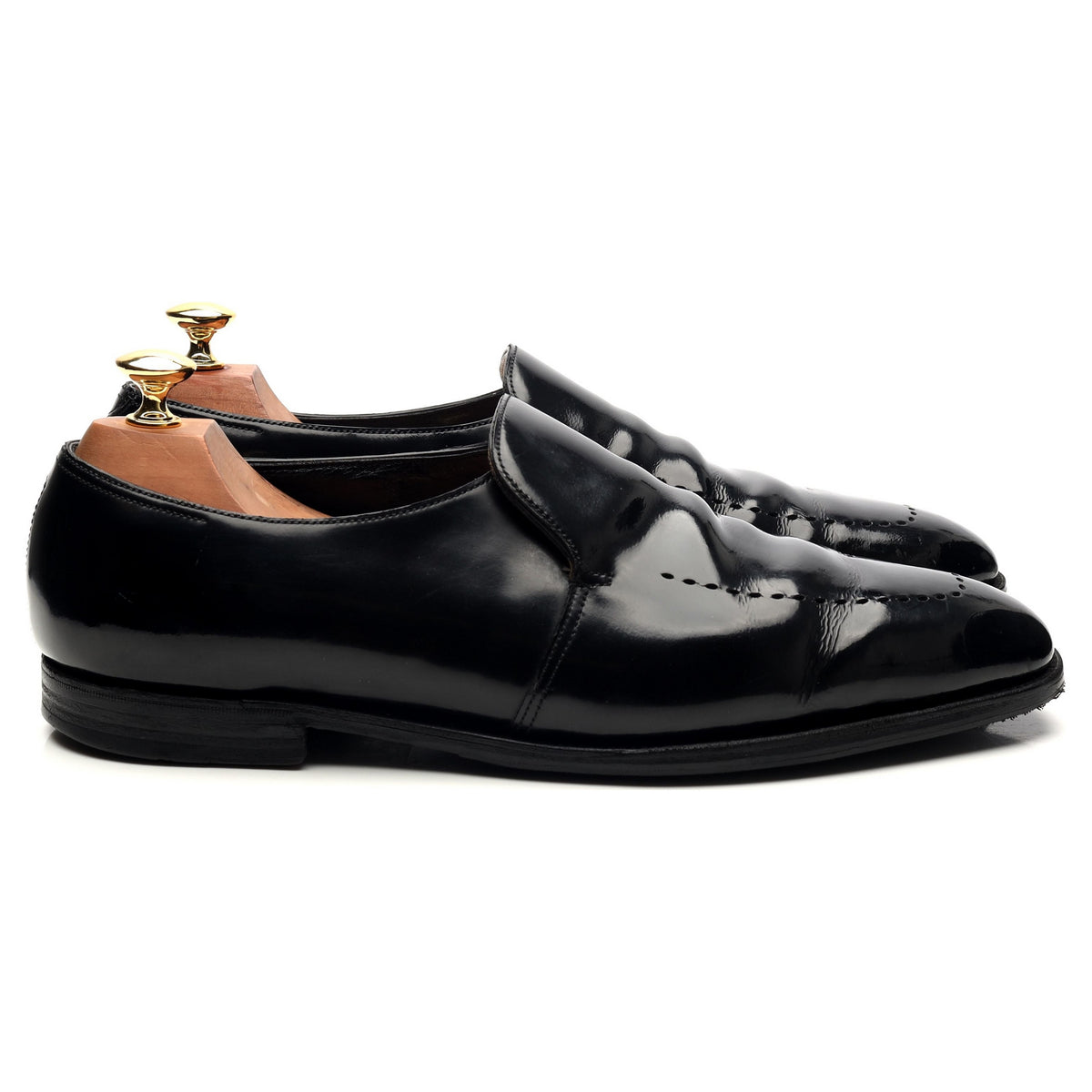 &#39;Jive&#39; Black Patent Leather Loafers UK 9 E