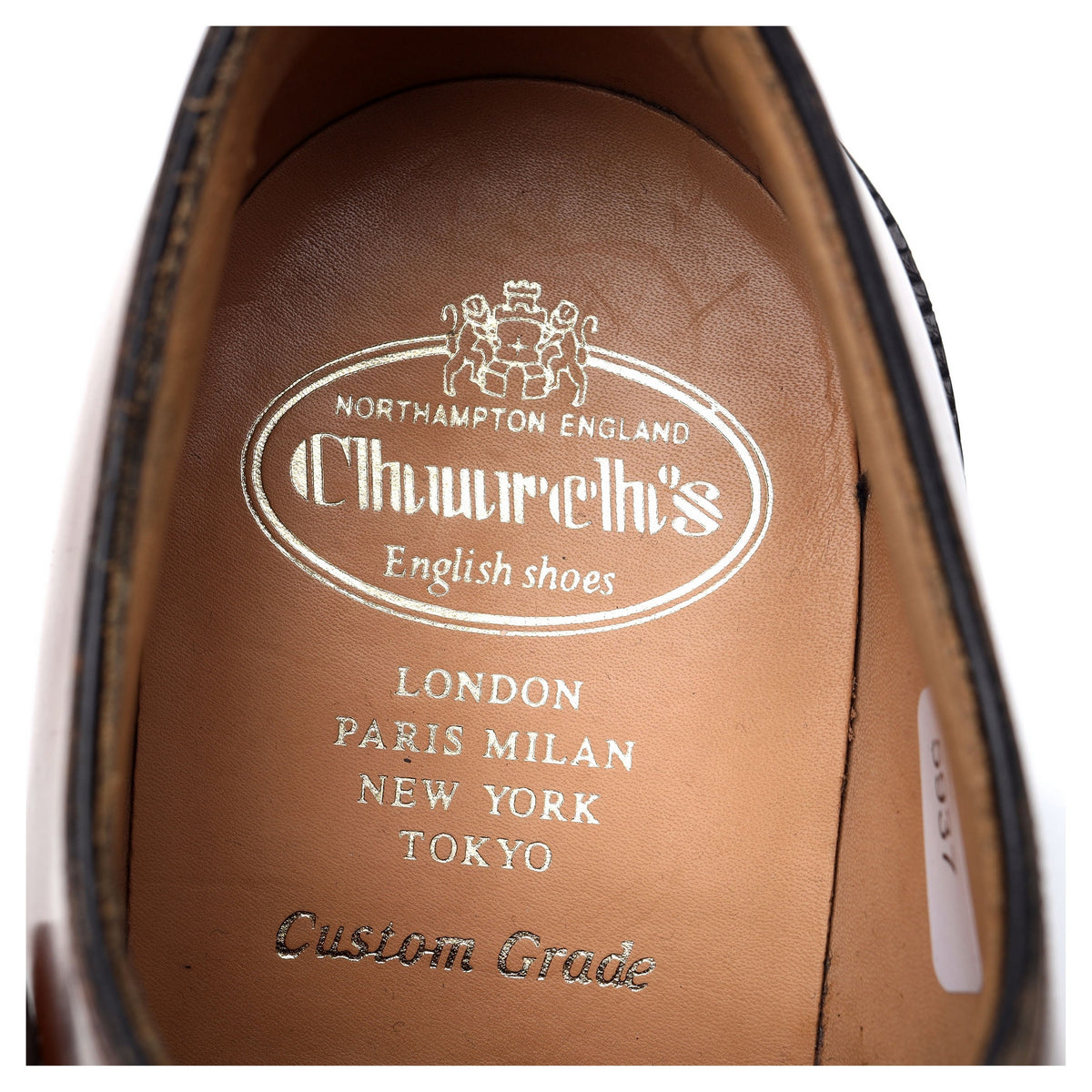 &#39;Shannon&#39; Tan Brown Leather Derby UK 8 G