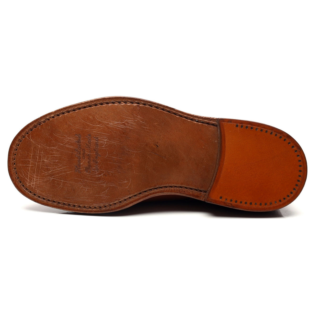 Tan Brown Leather Derby UK 6.5