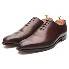 Alex' Dark Brown Leather Wholecut Oxford UK 10.5 E - Abbot's