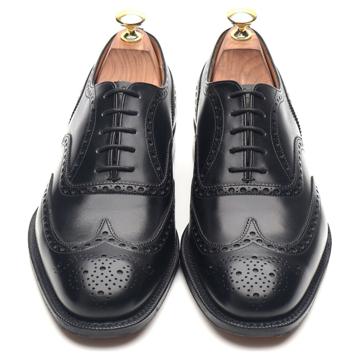 &#39;Chetwynd&#39; Black Leather Brogues UK 7 F