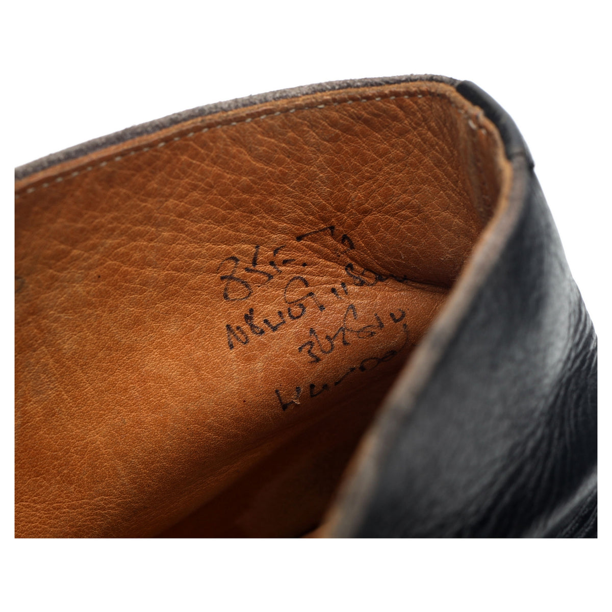 Black Leather Chukka Boots UK 8.5 F