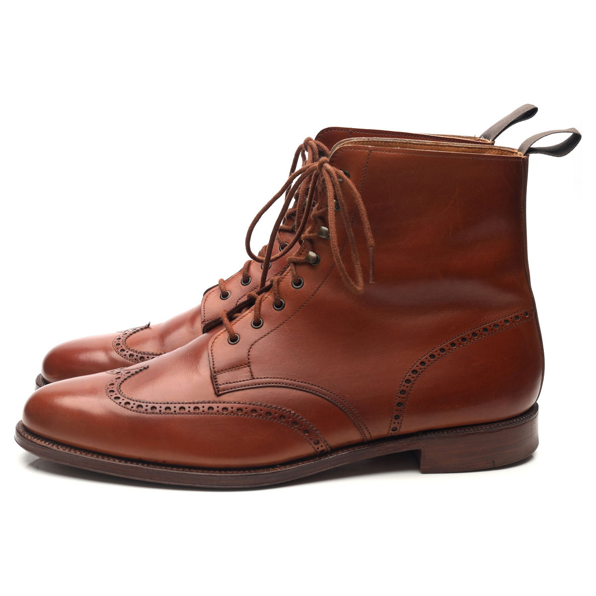 &#39;Cavalry&#39; Tan Brown Leather Boots UK 11 E