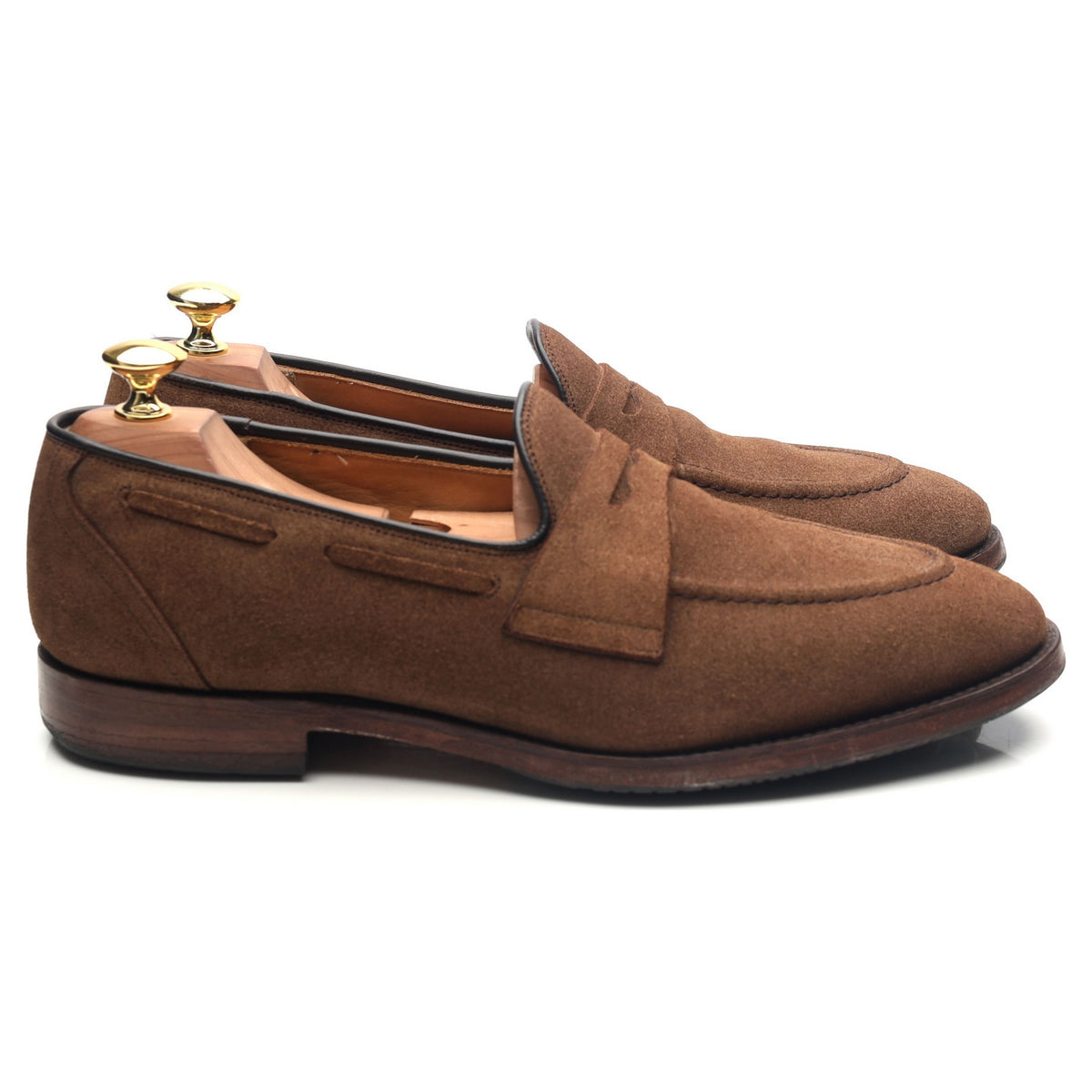&#39;Widnes&#39; Brown Suede Loafers UK 8.5 G