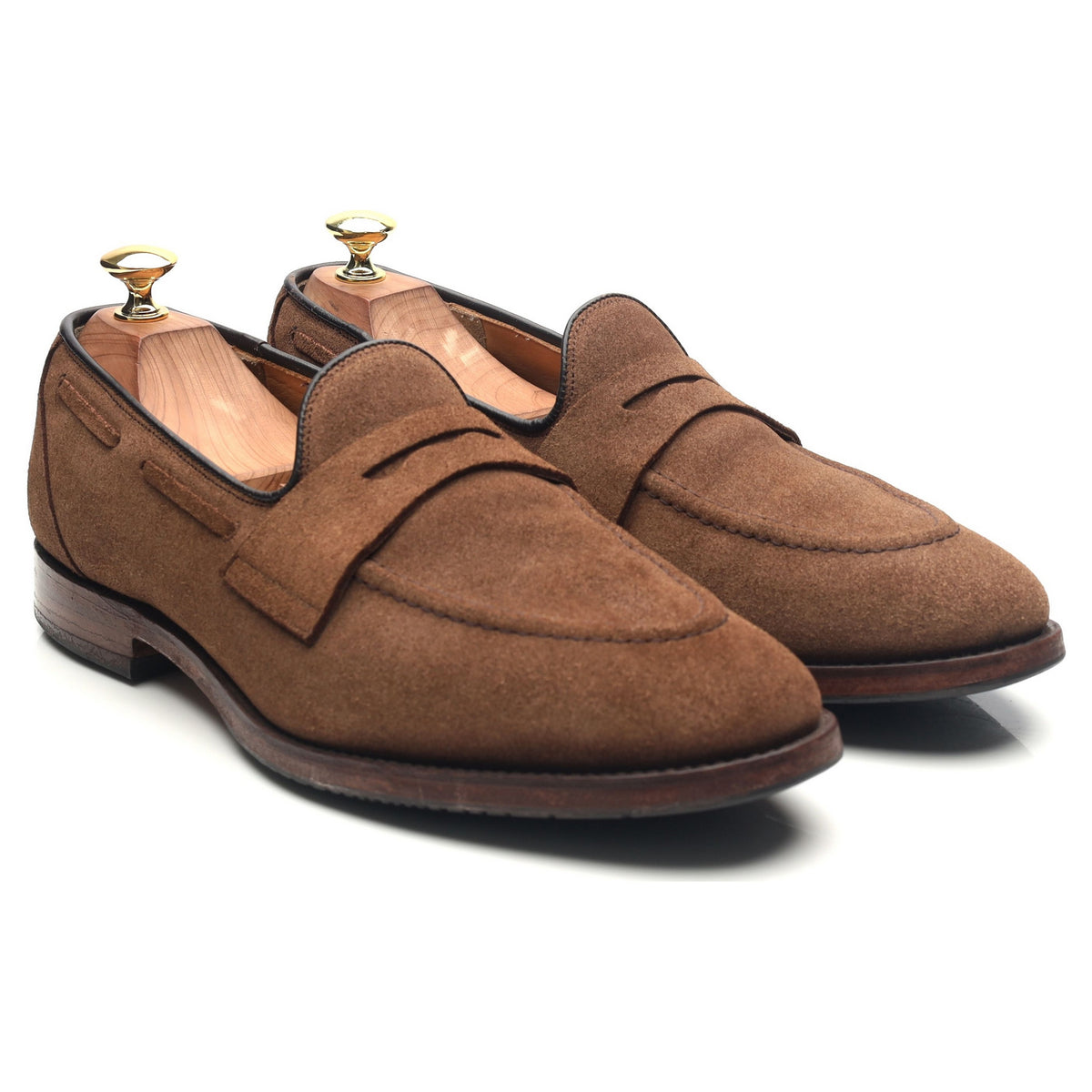 &#39;Widnes&#39; Brown Suede Loafers UK 8.5 G