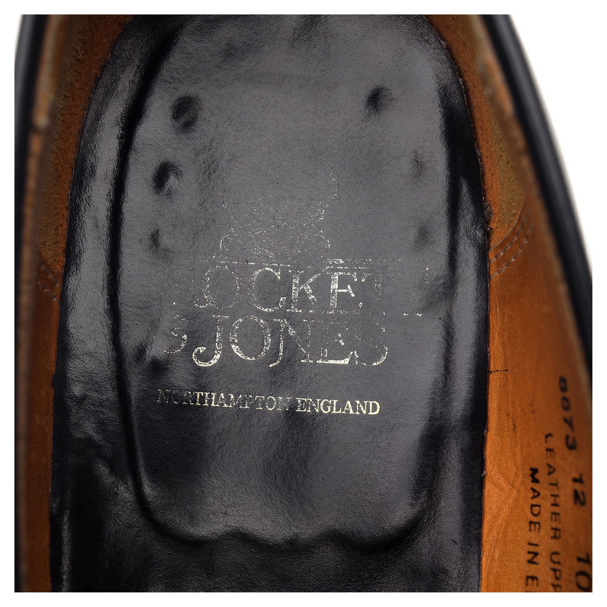 &#39;Eaton&#39; Black Leather Loafers UK 10.5 E