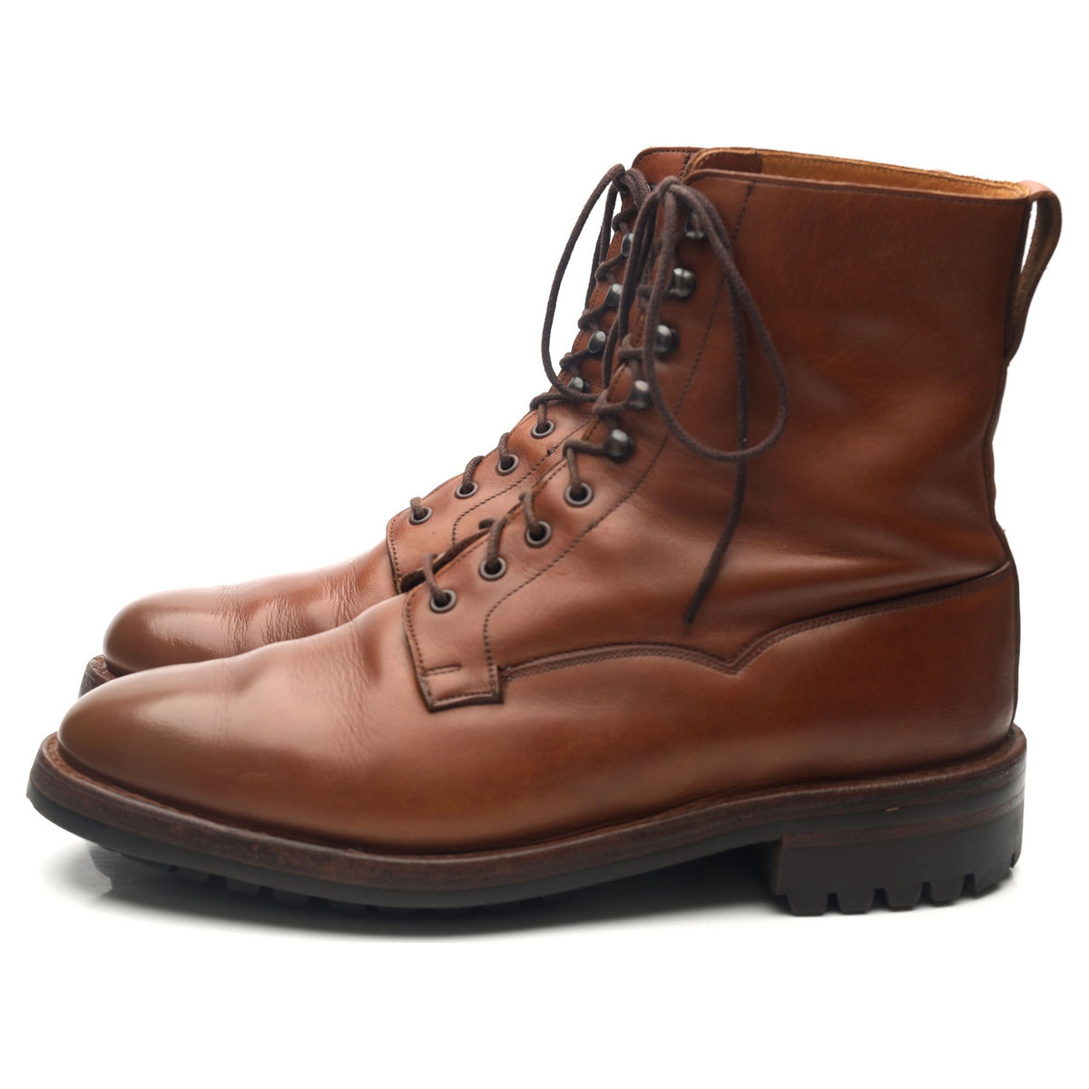 &#39;Snowdon&#39; Tan Brown Leather Veldtschoen Boots UK 9 E
