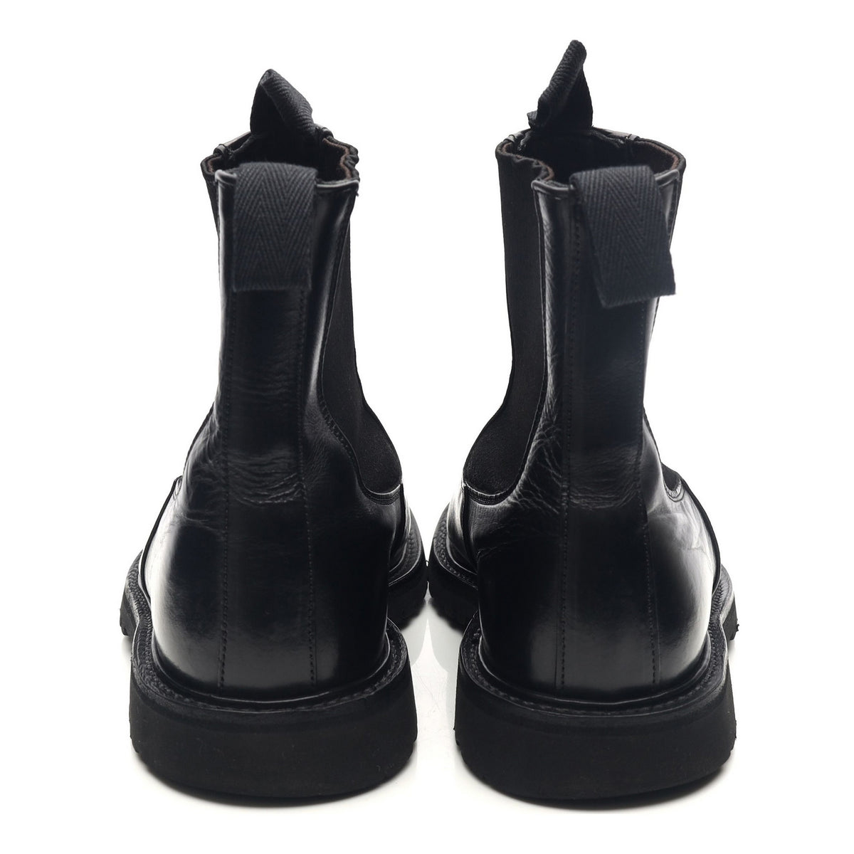 &#39;Stephen&#39; Black Leather Chelsea Boots UK 8