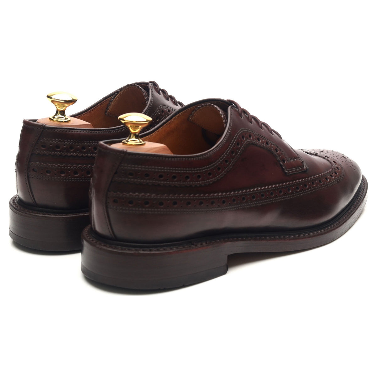 &#39;Royal Brogue&#39; Burgundy Leather Derby Brogues UK 8 F