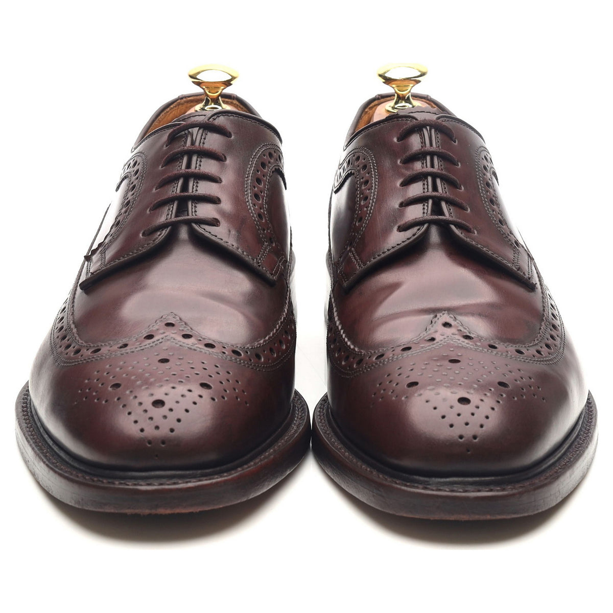 &#39;Royal Brogue&#39; Burgundy Leather Derby Brogues UK 8 F