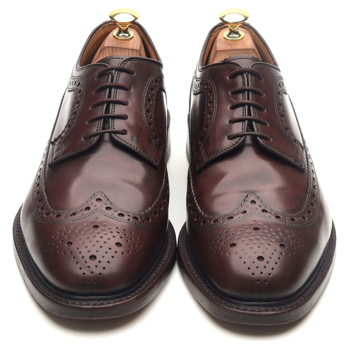 &#39;Royal Brogue&#39; Burgundy Leather Derby Brogues UK 8 F