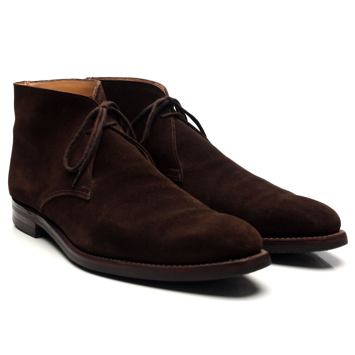 &#39;Tetbury&#39; Dark Brown Suede Chukka Boots UK 11.5 E