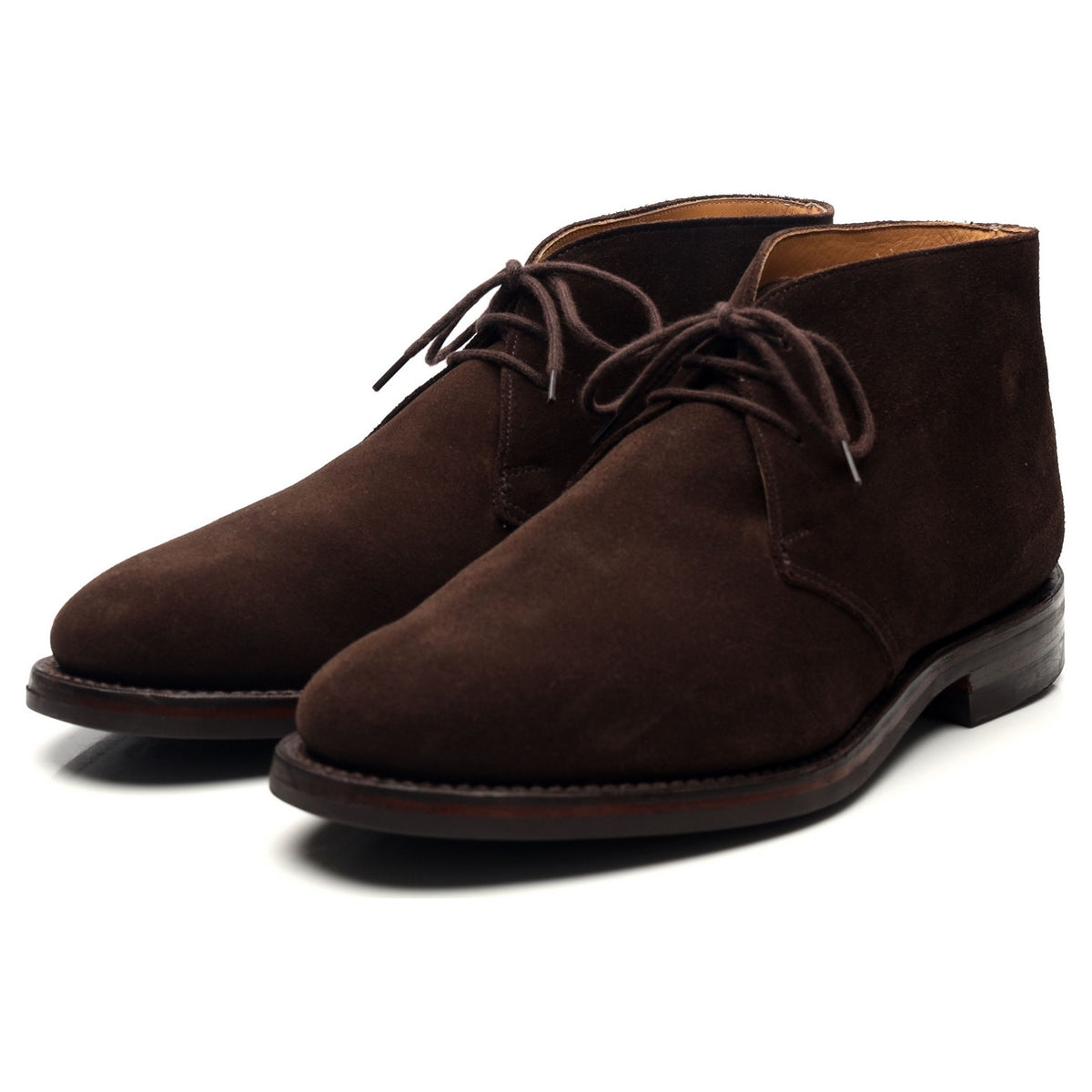 &#39;Chiltern&#39; Dark Brown Suede Chukka Boots UK 7.5 E