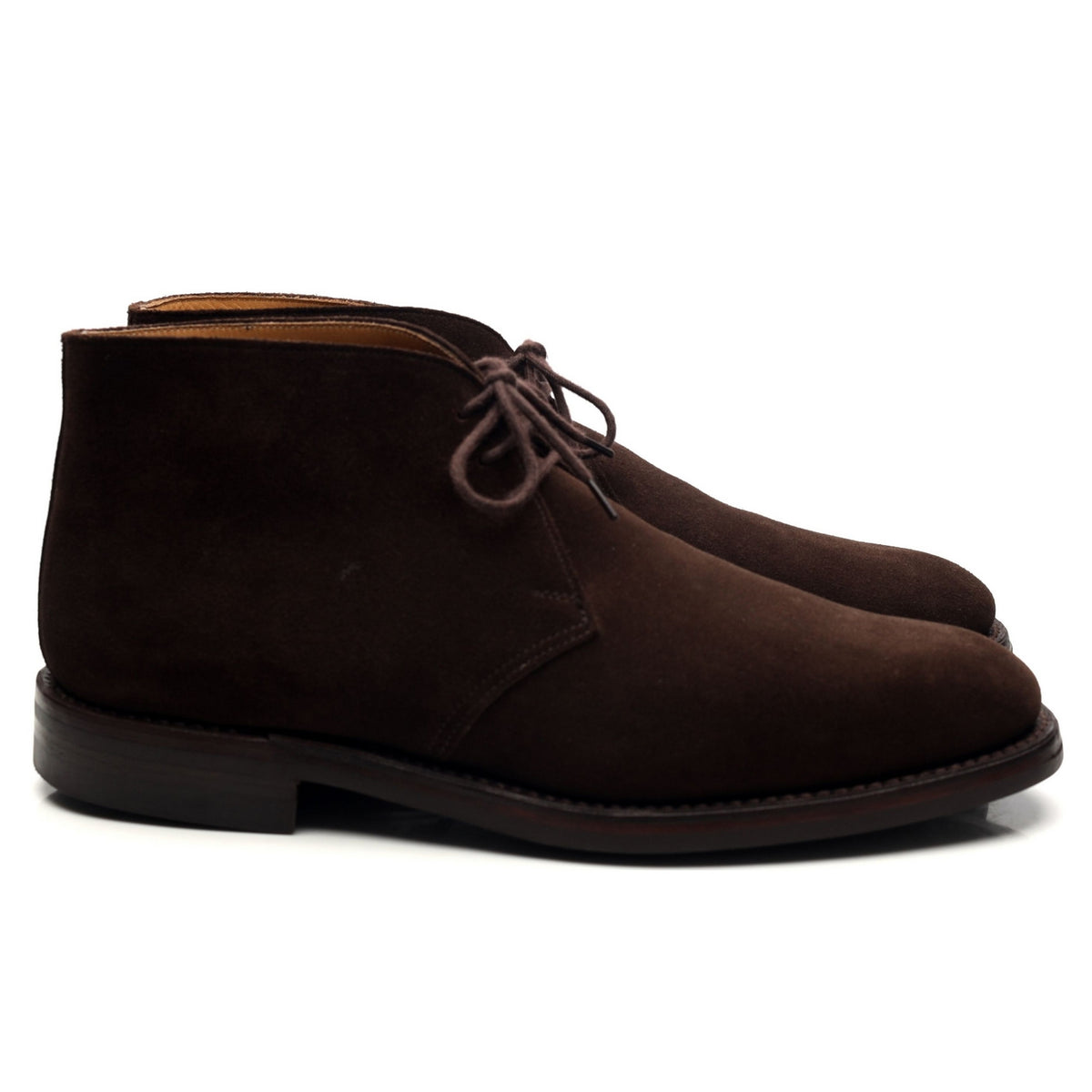 &#39;Chiltern&#39; Dark Brown Suede Chukka Boots UK 7.5 E