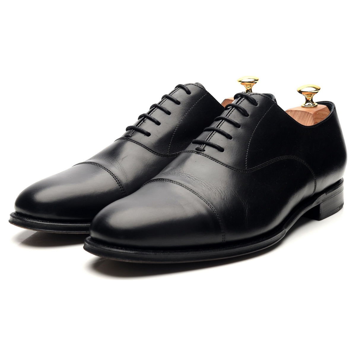 &#39;6824&#39; Black Leather Oxford UK 11.5