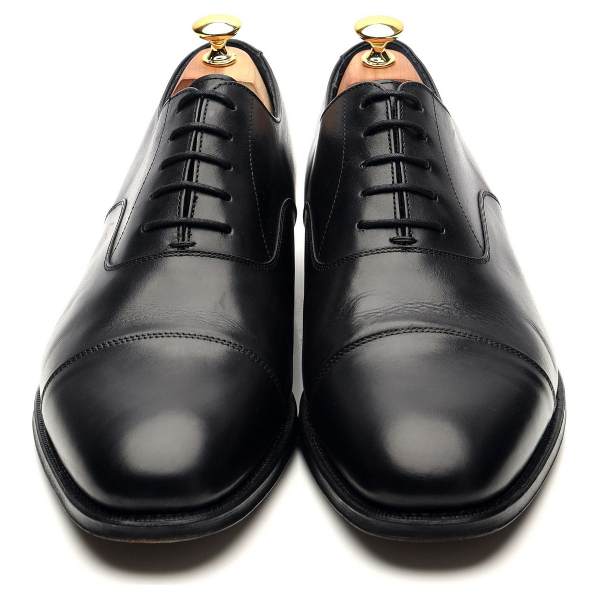 &#39;6824&#39; Black Leather Oxford UK 11.5