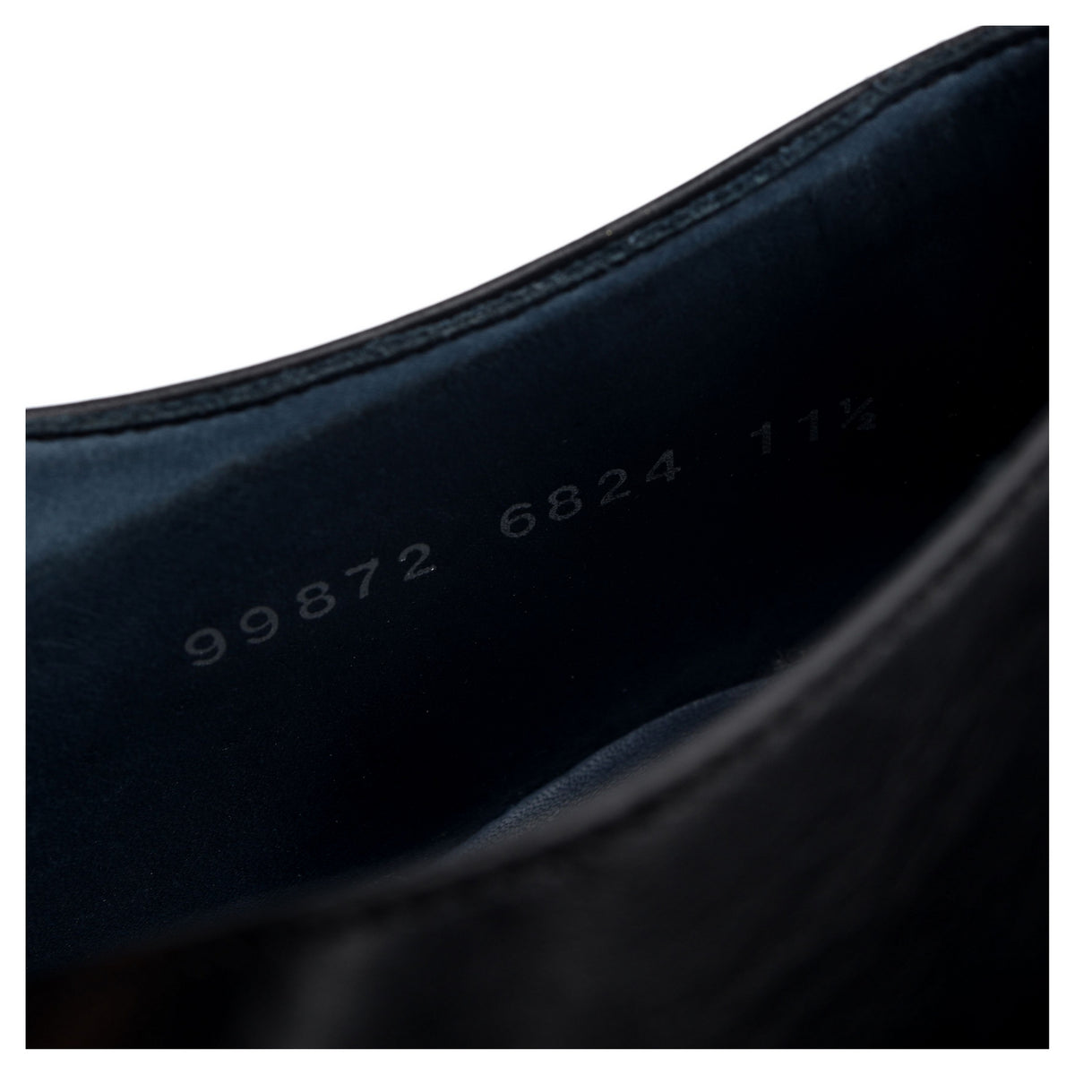 &#39;6824&#39; Black Leather Oxford UK 11.5